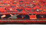 Saveh Persian Rug 6x3 ft - Semi Antique Medallion Red, Brown Hand Knotted | pile detail | SKU 111604