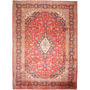 Ardakan Persian Rug 14x10 ft - Semi Antique Medallion Ivory, Beige Hand Knotted | front view | SKU 111623