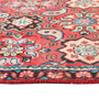 Mahal Persian Rug 9'8" x 6'9" - Semi Antique Medallion Ivory, Pink Hand Knotted | side view | SKU 111628
