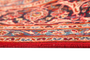 Kashan Persian Rug 12x9 ft - Semi Antique Medallion Crimson, Navy Blue Hand Knotted | pile detail | SKU 111630