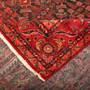 Viss Persian Rug 10x7 ft - Semi Antique Geometric Red, Beige Hand Knotted | corner detail | SKU 111638