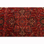 Heriz Persian Rug 10'11" x 7'7" - Semi Antique Medallion Red, Brown Hand Knotted | pile detail | SKU 111641