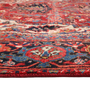 Heriz Persian Rug 10'11" x 7'7" - Semi Antique Medallion Red, Brown Hand Knotted | side view | SKU 111641