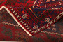 Josheghan Persian Rug 10'0" x 7'1" - Semi Antique Geometric Crimson, Navy Blue Hand Knotted | detail view | SKU 111642