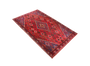 Josheghan Persian Rug 10x7 ft - Semi Antique Geometric Crimson, Navy Blue Hand Knotted | full view | SKU 111642