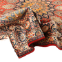 Sarouk Persian Rug 13'3" x 9'6" - Semi Antique Medallion Red, Blue Hand Knotted | detail view | SKU 111651