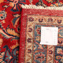 Kashmar Persian Rug 12x9 ft - Semi Antique Shah Abbasi, Medallion (Toranj) Crimson, Ivory, Navy Blue Hand Knotted | full view | SKU 111653