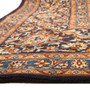 Kashmar Persian Rug 13x9 ft - Semi Antique Shah Abbasi, Medallion (Toranj) Navy Blue, Camel, Ivory Hand Knotted | side view | SKU 111659