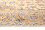 Kashan Persian Rug 11x8 ft - Semi Antique Shah Abbasi, Medallion (Toranj) Cream, Navy Blue, Rust Red Hand Knotted | side view | SKU 111660