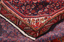 Hamadan Persian Rug 10'2" x 5'1" - Semi Antique Afshan Red, Blue Hand Knotted | full view | SKU 111675