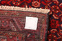 Hamadan Persian Rug 10x5 ft - Semi Antique Herati (Mahi), Afshan (All-Over) Madder Red, Dark Red, Navy Blue Hand Knotted | detail view | SKU 111676