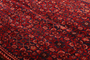 Hamadan Persian Rug 10'0" x 5'7" - Semi Antique Afshan Red, Blue Hand Knotted | back view | SKU 111676