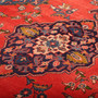 Viss Persian Rug 7x5 ft - Semi Antique Geometric Red, Beige Hand Knotted | back view | SKU 111683