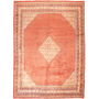 Arak Persian Rug 11'8" x 8'5" - Semi Antique Medallion Crimson, Red Hand Knotted | front view | SKU 111684