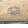 Tabriz Persian Rug 12'10" x 10'0" - Semi Antique Medallion Red, Cream Hand Knotted | side view | SKU 111691