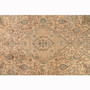 Tabriz Persian Rug 9'10" x 6'9" - Semi Antique Medallion Red, Cream Hand Knotted | pile detail | SKU 111695