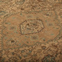Tabriz Persian Rug 9'9" x 6'7" - Semi Antique Medallion Red, Cream Hand Knotted | back view | SKU 111696
