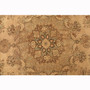 Tabriz Persian Rug 11'1" x 7'11" - Semi Antique Medallion Red, Cream Hand Knotted | pile detail | SKU 111699