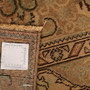 Tabriz Persian Rug 11x7 ft - Semi Antique Medallion (Toranj), Shah Abbasi Camel, Taupe, Brown Hand Knotted | full view | SKU 111699