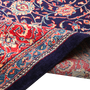 Mahal Persian Rug 13x10 ft - Semi Antique Shah Abbasi, Medallion (Toranj) Navy Blue, Madder Red, Cream Hand Knotted | detail view | SKU 111713
