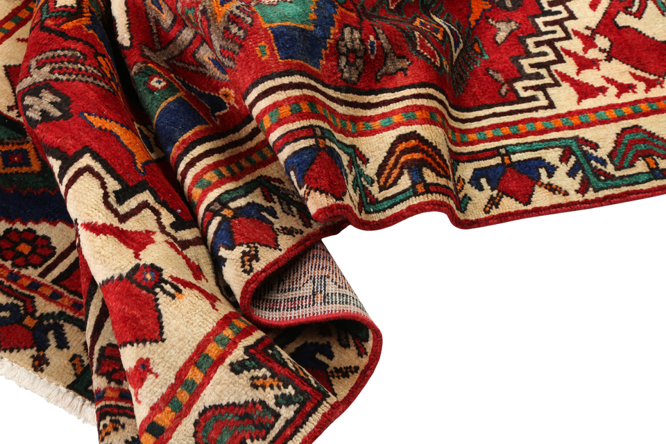 7' 7 x 4' 3 Bakhtiari Authentic Persian Hand Knotted Area Rug Los