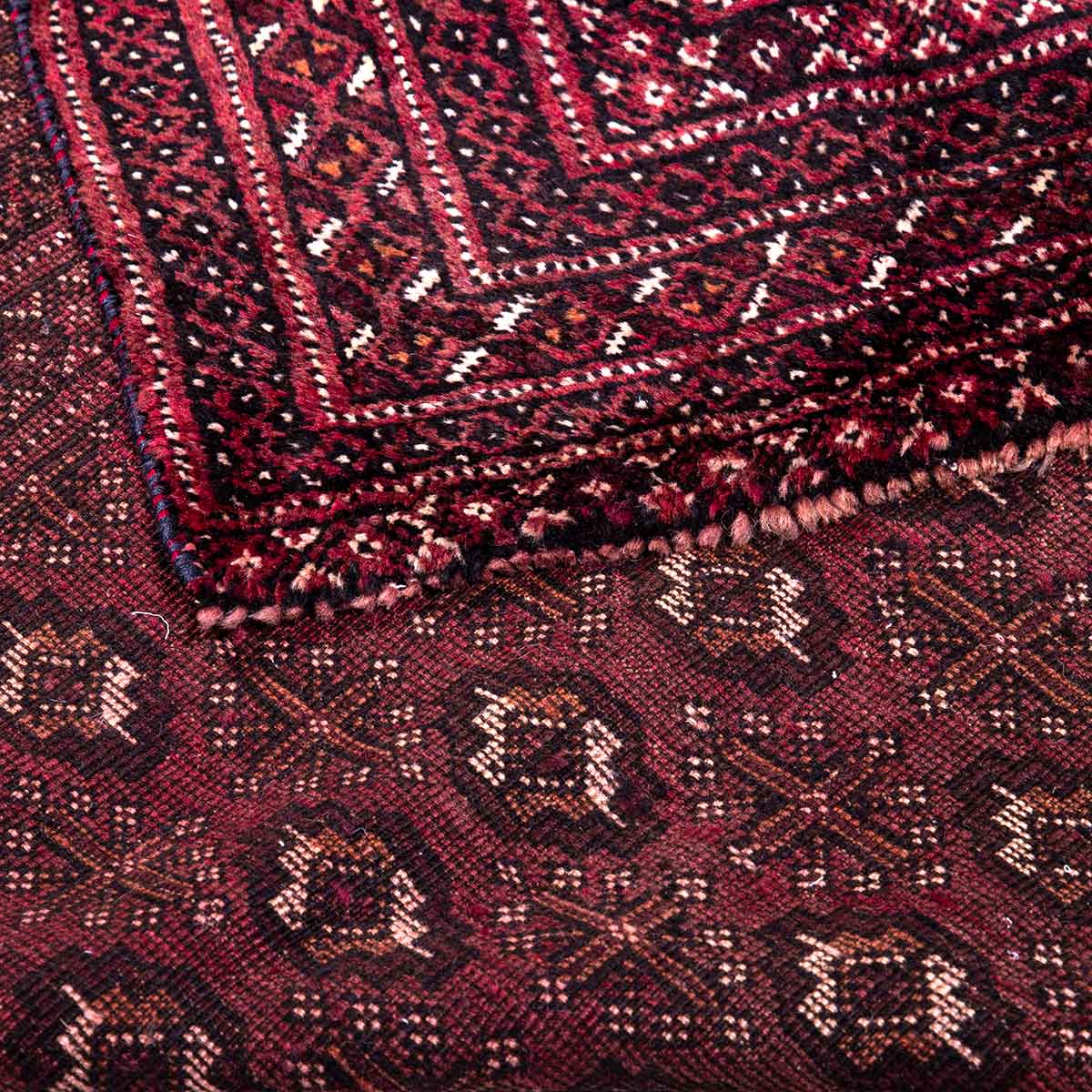 Turkmenistan Turkman 3'3 x 4'9 Hand-knotted Wool Red Rug