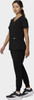 COLOR|BLK|Tempo Womens Outfit Black VNeck Style # T101