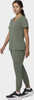 COLOR|OLV|Tempo Womens Outfit Olive VNeck Style # T101