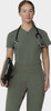 COLOR|OLV|Tempo Womens Quarter Zip Olive Top Style # T103