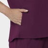 COLOR|WIN|Tempo Womens Quarter Zip Wine Top Style # T103