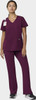 COLOR|WIN|Tempo Womens Outfit Wine Flare Leg Style # T203