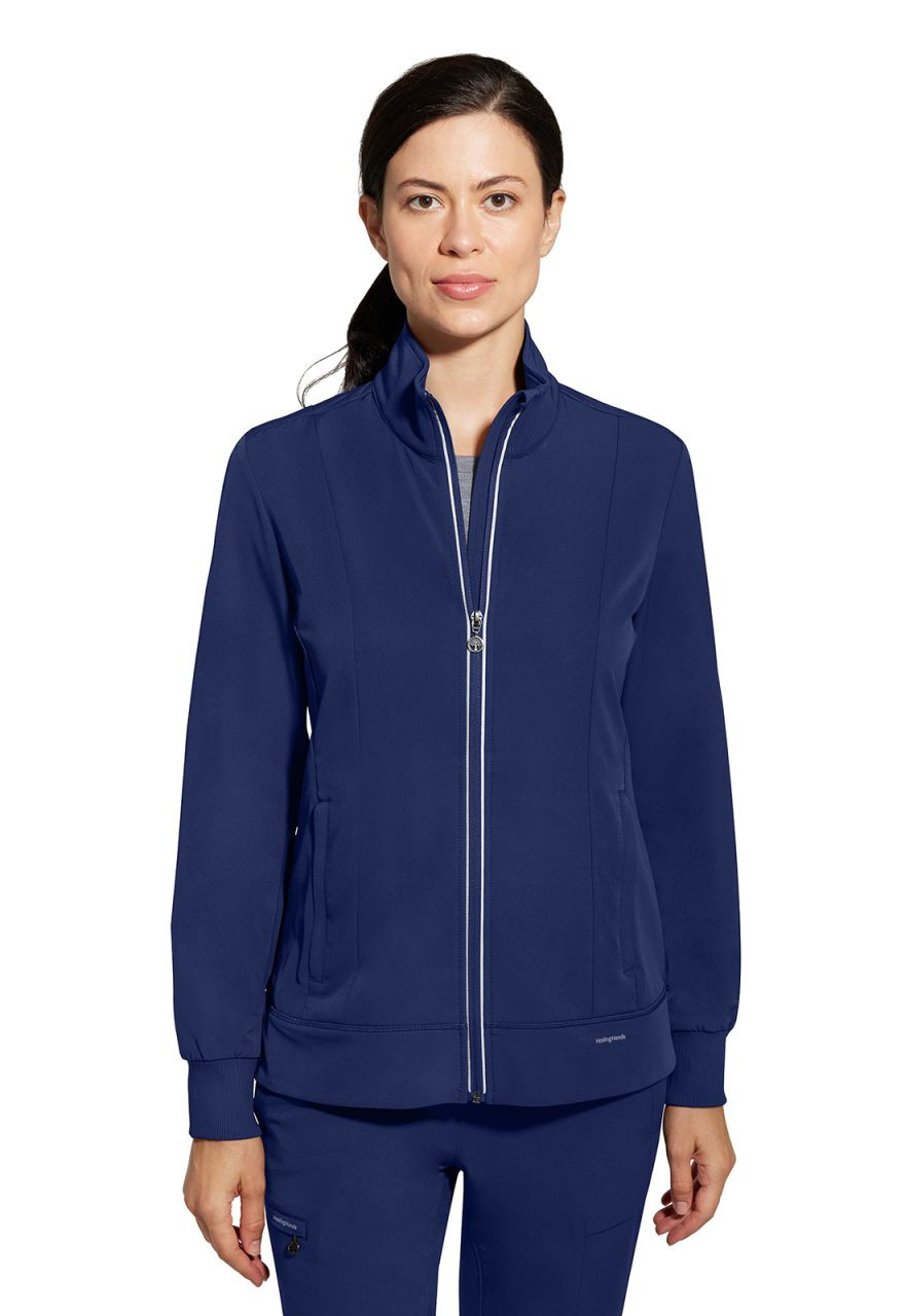 ◇WELLBEING EXPRESS◇ SS Washed Everyday Jacket Navy Wolfe Everyday 6-Pocket Scrub Jacket - Midnight Navy – Jaanuu