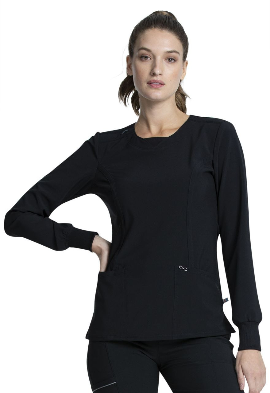 Infinity Legacy Long Sleeve Round Neck Top - Scrub Hub KC