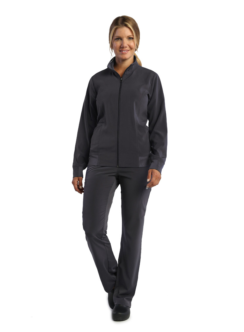 Elevate Women's Zip Front Warm-Up Jacket - Scrub Hub KC