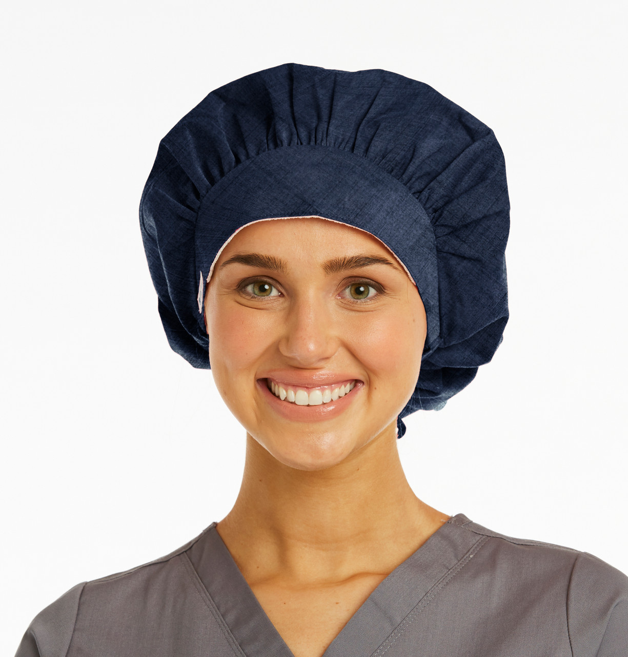 3 (THREE) Nurse Hats, Surgical Scrub Bouffant Hat 80F6B0B8-C9B2-4285-B86D-  main image 2