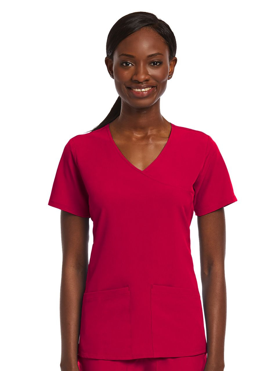 Maevn Matrix Impulse Mock Wrap Top - Scrub Hub KC