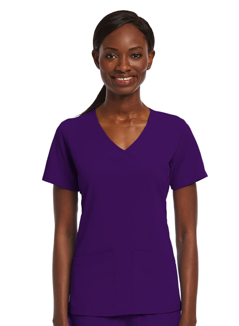 Maevn Matrix Impulse Mock Wrap Top - Scrub Hub KC