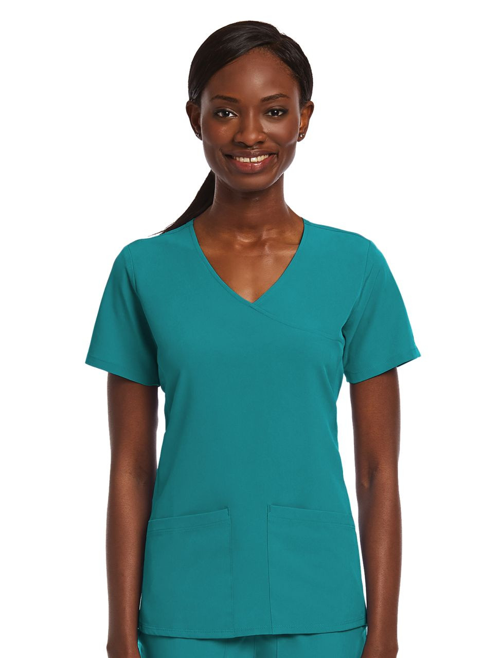 Maevn Matrix Impulse Mock Wrap Top - Scrub Hub KC