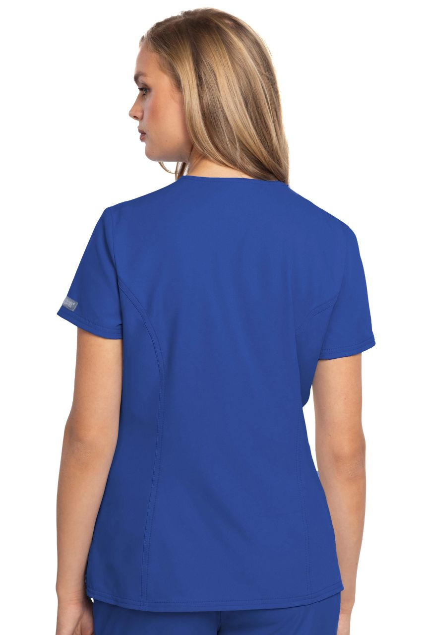 OldHoney 58℃ tops Med Couture Insight Zip Front Henley Top - Scrub Hub KC