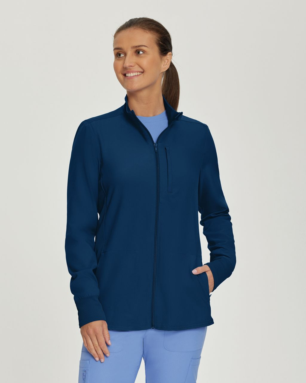 Landau Forward Women's 3-Pocket Scrub Jacket - Scrub Hub KC