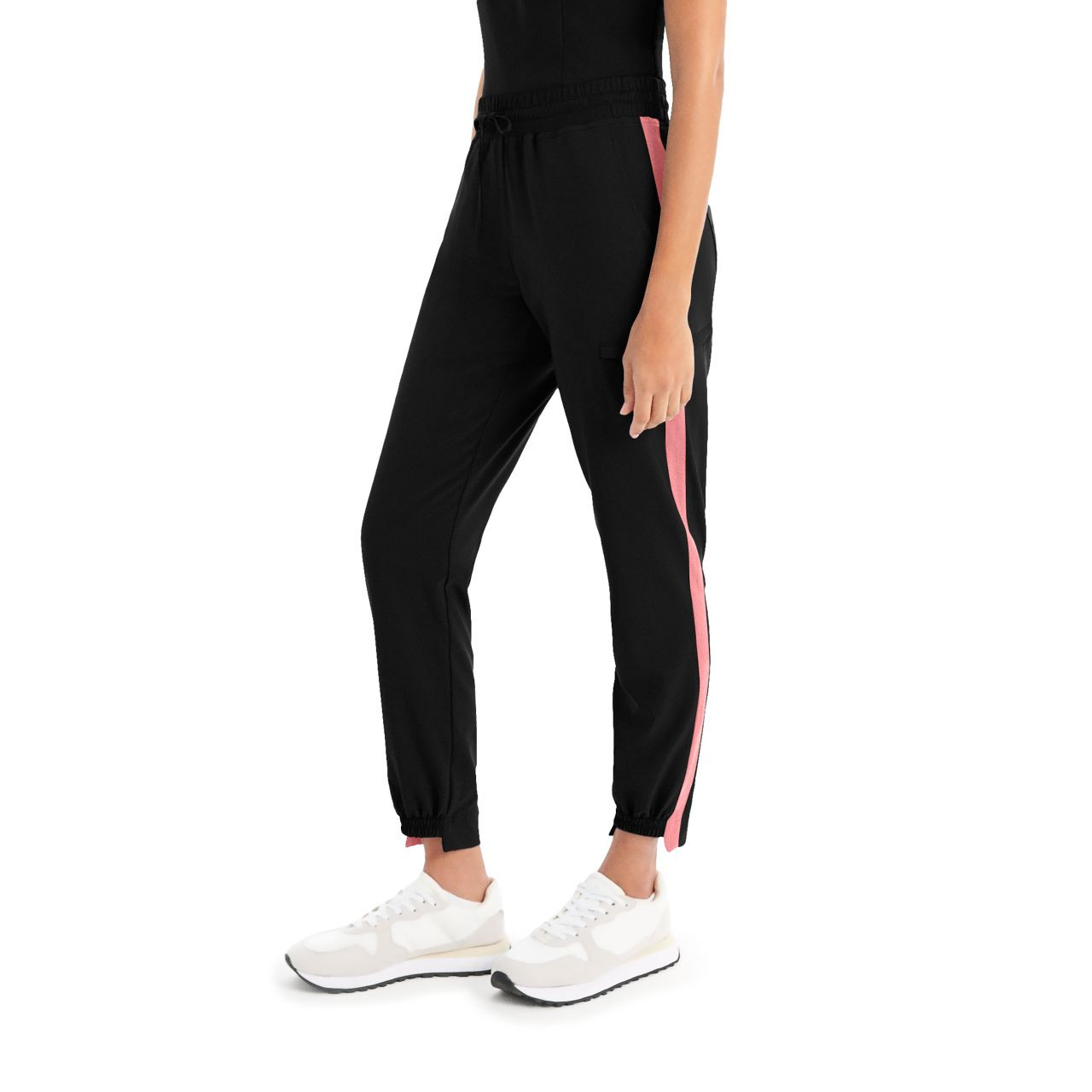 【WOOHWA】ACT JOGGERT PT White Cross CRFT Women's Jogger with hi-low Cuffs - Scrub Hub KC