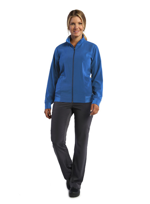 Elevate Women's Zip Front Warm-Up Jacket - Scrub Hub KC