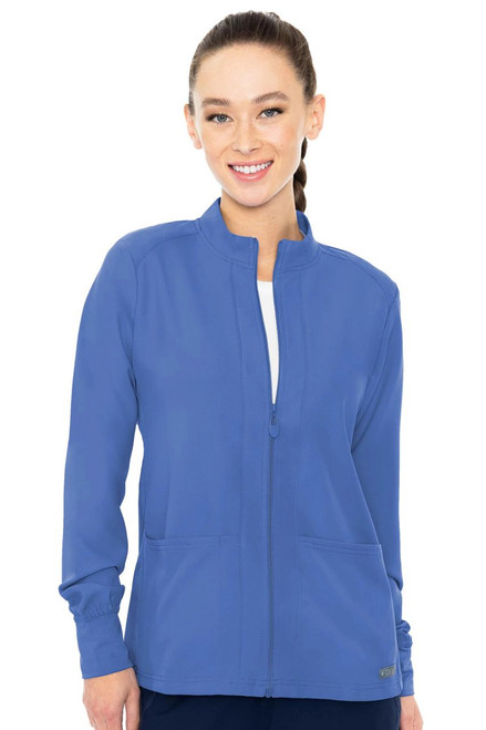 Med Couture Insight Zip Front Warm-Up - Scrub Hub KC