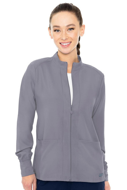 Med Couture Insight Zip Front Warm-Up - Scrub Hub KC