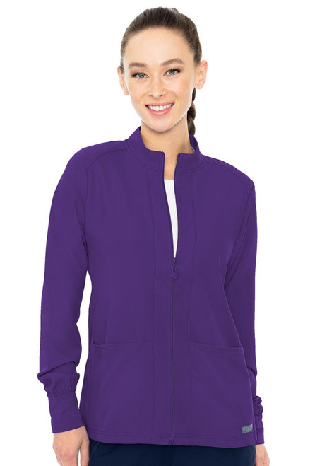Med Couture Insight Zip Front Warm-Up - Scrub Hub KC