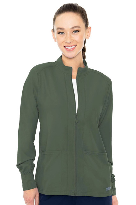 Med Couture Insight Zip Front Warm-Up - Scrub Hub KC