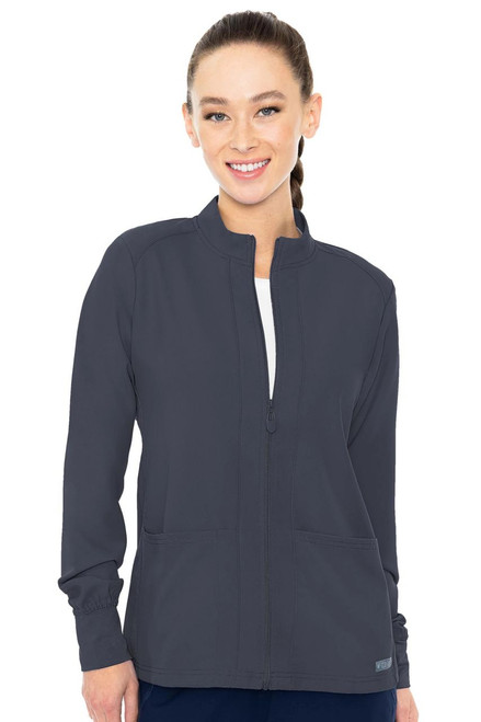 Med Couture Insight Zip Front Warm-Up - Scrub Hub KC