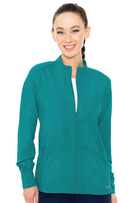 Med Couture Insight Zip Front Warm-Up - Scrub Hub KC