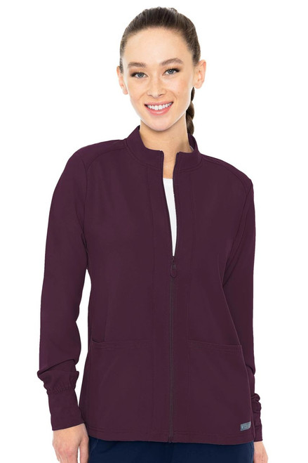 Med Couture Insight Zip Front Warm-Up - Scrub Hub KC