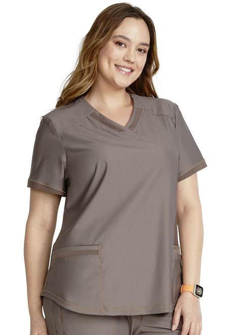 Form V-Neck Curved Hemline Top - Scrub Hub KC